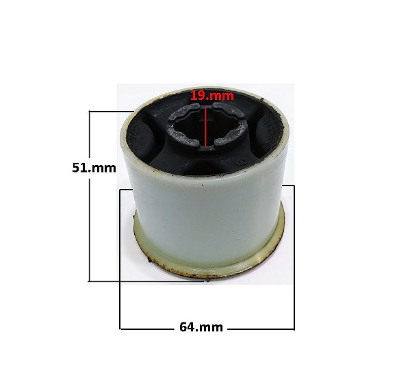 Bucha Bandeja Dianteira - Polo 1.0 16v - 1.6/2.0 8v - Sedan /Hatch 2002 a 2013 - P/Traseira