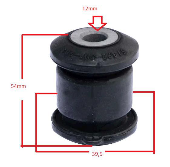 Bucha Bandeja Dianteira - Civic e New Civic 1.8/2.0 16v - 2.4 16v 2007 a 2011 - P/Traseira