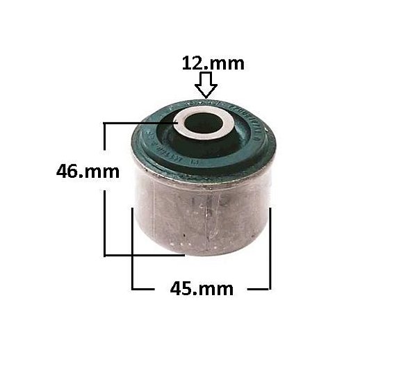 Bucha Bandeja Dianteira - R19 1.6/1.8 8v - 1.8 16v - RT / TRM 1993 a 2000 - P/Traseira