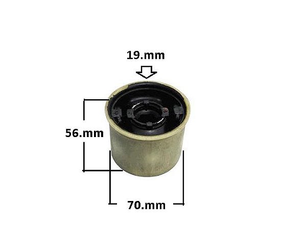 Bucha Bandeja Dianteira - CRV 2.0 16v após 2007... - P/Traseira Refil