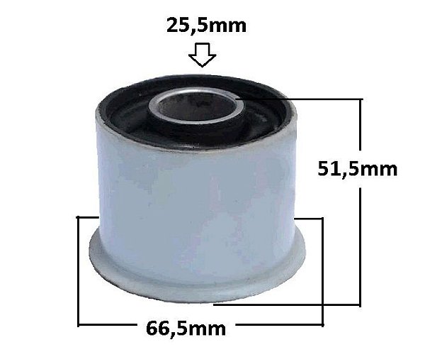 Bucha Bandeja Dianteira - FIT 1.4/1.5 16v 2009 a 2014 - P/Traseira Refil
