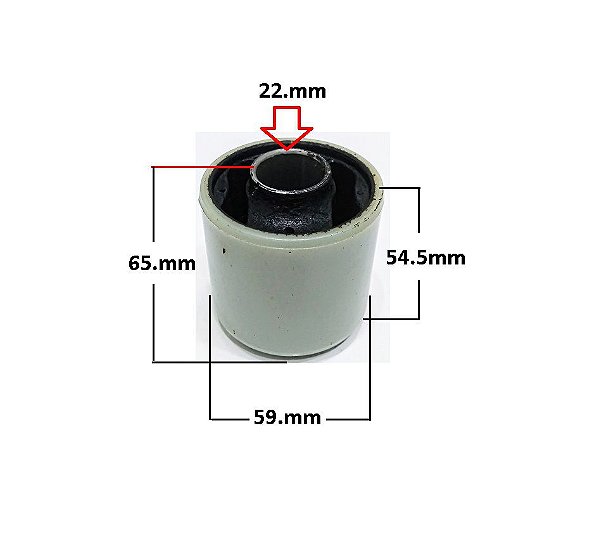 Bucha Bandeja Dianteira - Ecosport 1.0/1.6 8v - 2.0 16v 2003 a 2012 - P/Traseira Refil