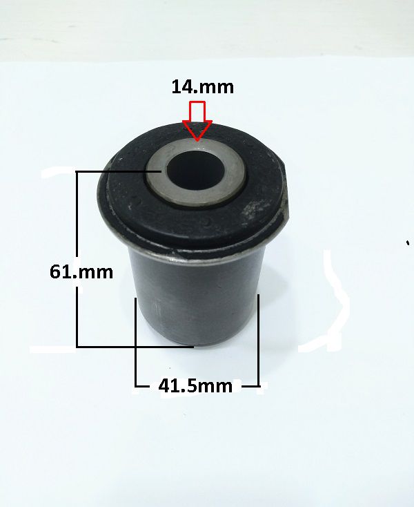 Bucha Bandeja Dianteira - Blazer 2.2/2.4/2.5 8v - 2.8 12v - 4.1/4.3 12v - 4.2 18v 1995 a 2011 - P/Traseira Inferior