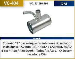 Tubo Dagua Refrigeração - C20 1985 a 1992 - Mangueira Radiador