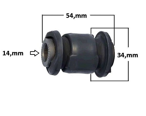 Bucha Bandeja Dianteira - Yaris 1.3/1.5 16v após 2018... - P/Dianteira