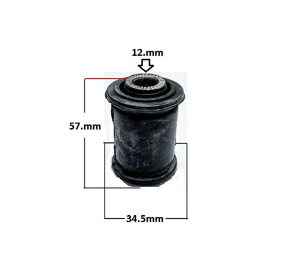 Bucha Bandeja Dianteira - Jac J3 1.4 16v - 1.5 16v 2011 a 2015 - P/Dianteira