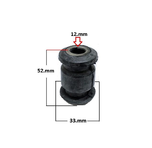 Bucha Bandeja Dianteira - Fiat 500 / Cinquecento 1.4 16v 2007 a 2011 - P/Dianteira