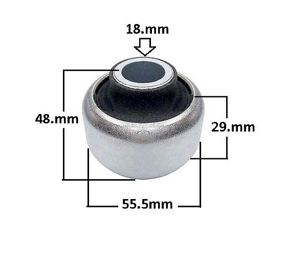Bucha Bandeja Dianteira - Aircross 1.5 8v - 1.6 16v após 2010... - P/Dianteira