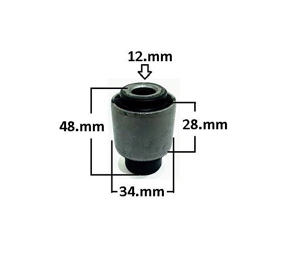 Bucha Bandeja Dianteira - Citroen AX 1.4 8v 1991 a 1996 - P/Dianteira