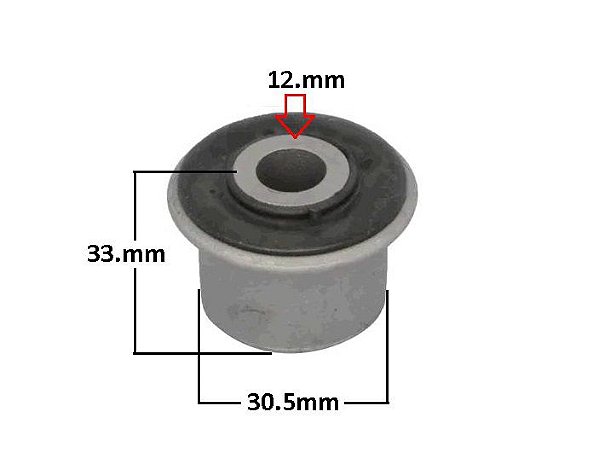 Bucha Bandeja Dianteira - Partner Furgão 1.6 16v após 2010...- P/Dianteira