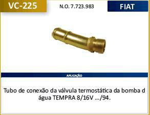 Tubo Dagua Refrigeração - Tempra 2.0 8v/16v 1992 a 1994
