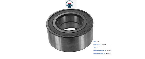 Rolamento Roda Dianteira - Audi A6 2.4 30v - 2.7/2.8 12v/30v 1997 a 2001 -S/ABS