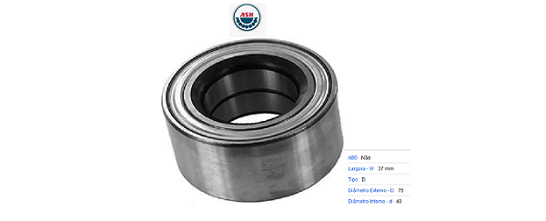 Rolamento Roda Dianteira - Mondeo 1.8 16v 1993 a 1996 -S/ABS