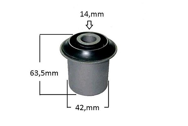 Bucha Bandeja Dianteira - Civic 1.7 16v 2001 a 2006 - Inferior
