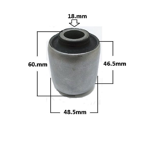 Bucha Bandeja Dianteira - Kia Besta 2.2/2.7/3.0 8v 1993 a 2003 - Inferior Menor