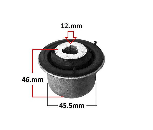 Bucha Bandeja Dianteira - Kangoo 1.0/1.6 8v/16v 1997 a 2018 - P/Dianteira