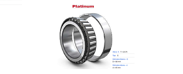 Rolamento Roda Traseira - Platinum - S10 2.4 8v - 4.3 12v após 1996...