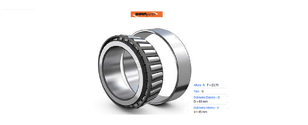 Rolamento Roda Traseira - C20 2.5 8v - 4.1 12v - 4x4