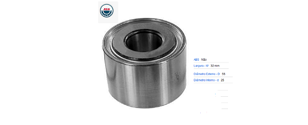 Rolamento Roda Traseira - Peugeot 106 1.0 8v 1992 a 2001 - S/ABS