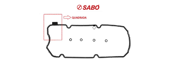 Junta Tampa Válvula - Fiorino 1.4 8v após 2014... Fire Evo - Tampa de alumínio