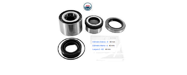 Rolamento Roda Traseira - L200 Triton 3.5 V6 24v após 2007... - S/ABS