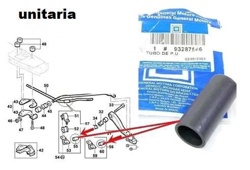 Kit Barra Estabilizador Dianteiro - Prisma 2006 a 2011 - Isolador 20mm