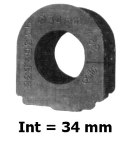 Borracha Barra Estabilizador Dianteiro - Blazer 2.4/2.5 8v - 2.8 12v 2001 a 2011 - 34mm