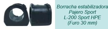 Borracha Barra Estabilizador Dianteiro - Pajero Sport 2.5 8v - 3.5 24v 2005 a 2011 - 30mm