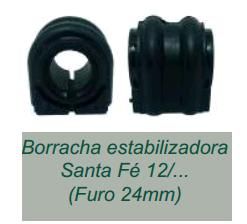 Borracha Barra Estabilizador Dianteiro - Tracker 1.4/1.8 16v 2014 a 2019 - 24mm