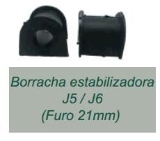 Borracha Barra Estabilizador Dianteiro - Jac J6 2.0 16v 2010 a 2016- 21mm