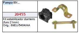 Kit Barra Estabilizador Dianteiro - Belina I 1.3/1.4 8v 1969 a 1977 - 14mm