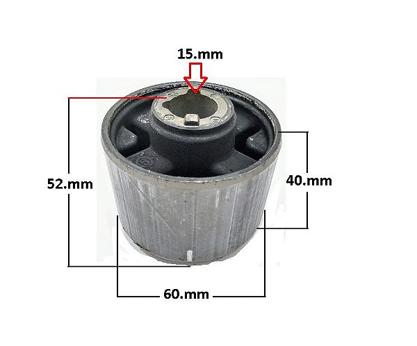 Bucha Travessa Suspensão Traseir - Ecosport 2.0 16v - 4x4 após 2013...