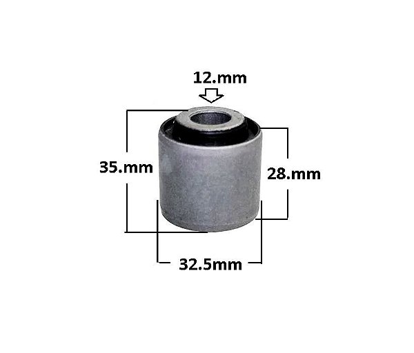 Bucha Suspensão Traseiro Inferior Reto - Focus 1.6 8v - 1.8/2.0 16v 2000 a 2013