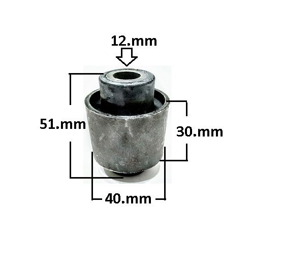 Bucha Suspensão Traseira Braço Superior - Civic 1.7 16v 2001 a 2006 - Menor