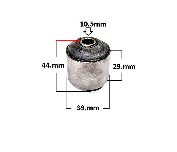 Bucha Suspensão Traseira Braço Tensor - Opala 2.5 8v - 4.1 12v L6 1969 a 1993