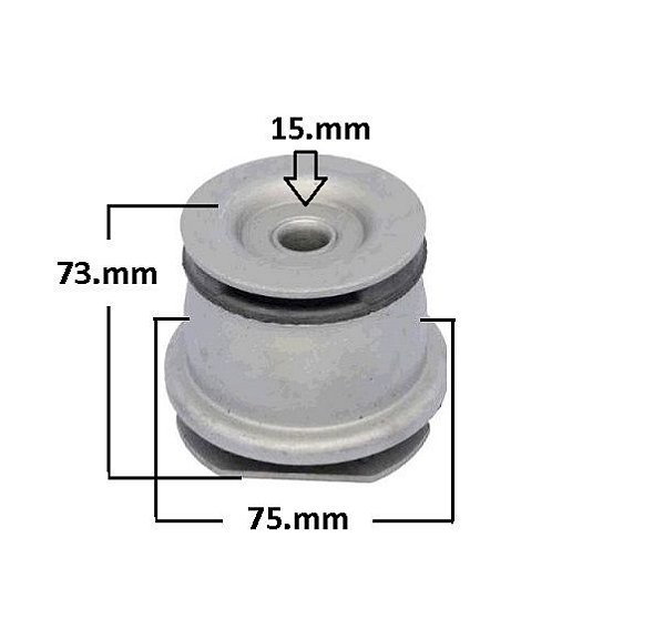 Bucha Suspensão Traseira Braço Superior - Palio Weekend 1.0/1.6 16v 1997 a 2003