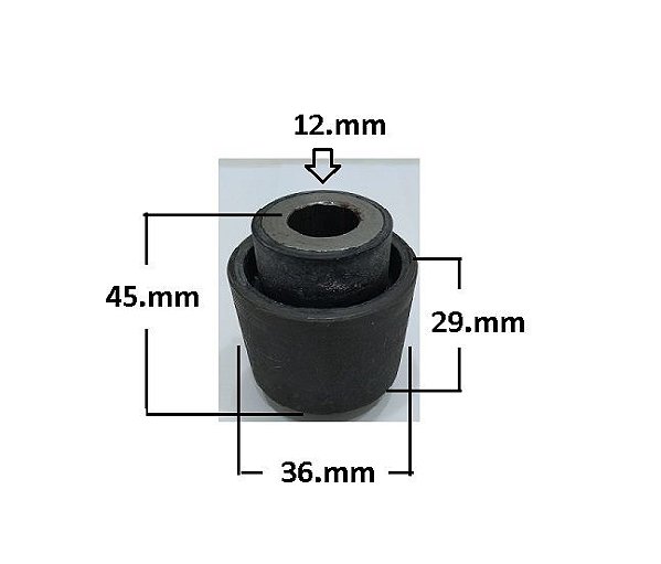 Bucha Suspensão Traseira Braco Curvo - Fusion 2.3/2.5 16v - 3.0 24v 2006 a 2012