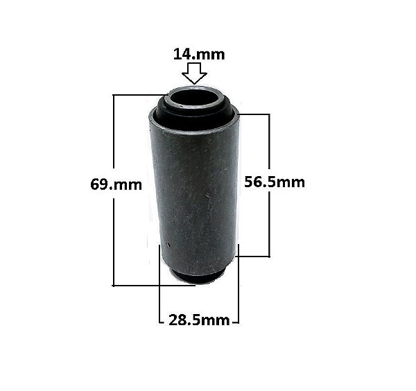 Bucha Suspensão Feixe Mola Traseiro - F1000 2.5/3.9 8v - 3.6/4.9 12v 1975 a 1998 - Jumelo