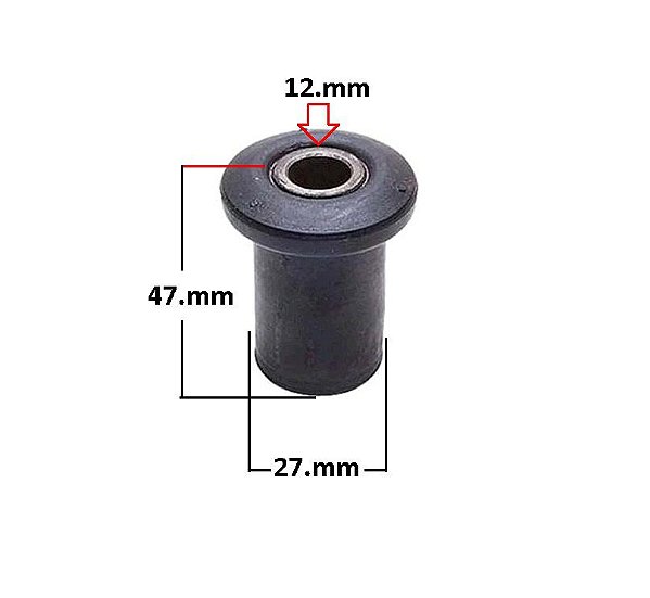 Bucha Suspensão Feixe Mola Traseira - Courier 1.3 8v - 1.4 16v 1997 a 1999 - Agema