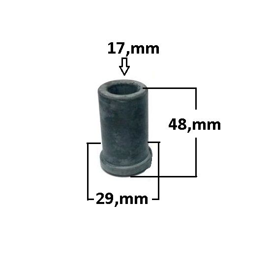 Bucha Suspensão Feixe Mola Traseira Superior - Hilux 2005 a 2010