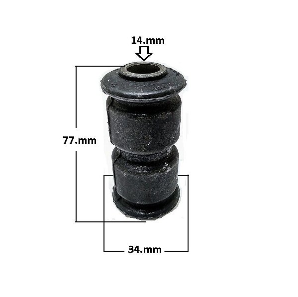 Bucha Suspensão Feixe Mola Traseira - Doblo 1.3/1.6/1.8 16v - 1.4/1.8 8v após 2001... - P/Traseira