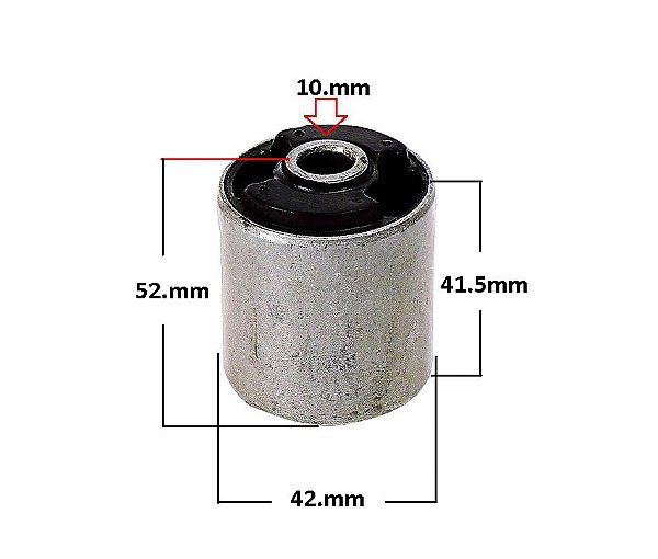 Bucha Suspensão Braço Traseiro Longitudina - Tempra 1992 a 1999l - 10,15mm