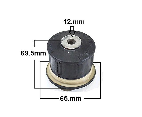 Bucha Eixo Suspensão Traseira - KA 1.0/1.3/1.6 8v 1997 a 2013