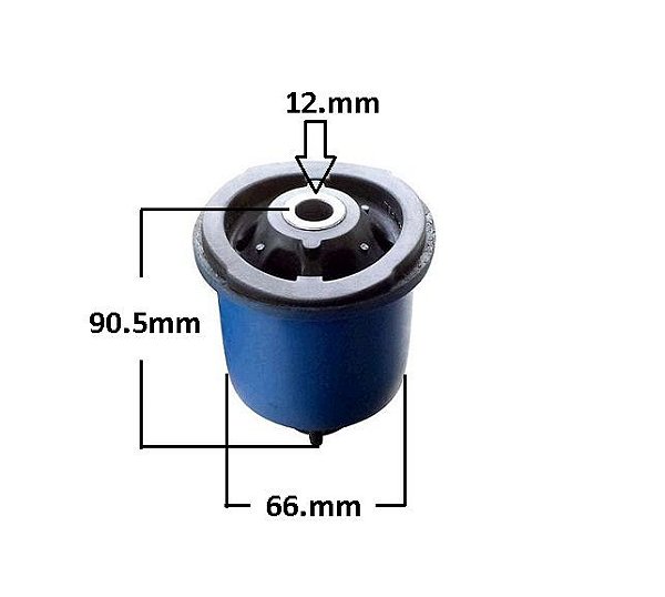 Bucha Eixo Suspensão Traseira -  Captur 1.6/2.0 16v após 2017...