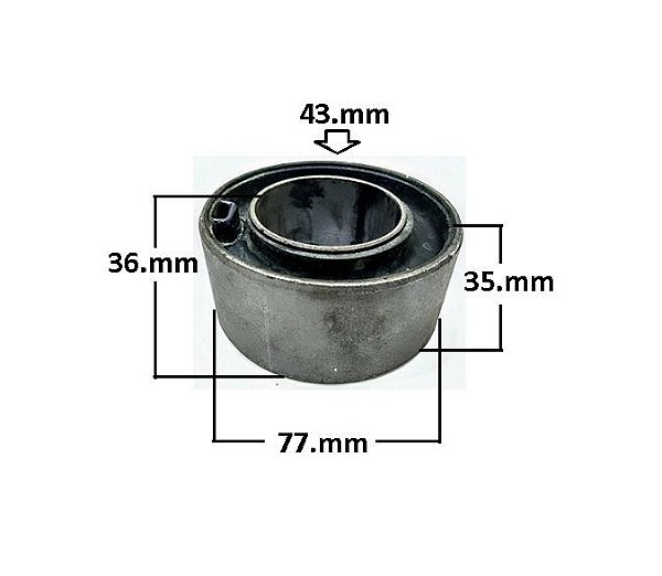 Bucha Eixo Suspensão Traseiro - Scenic 1.6/2.0 8v/16v 1997 a 2011