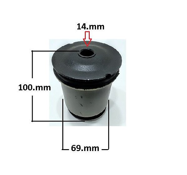 Bucha Eixo Suspensão Traseiro - Stilo 1.8 8v/16v 2003 a 2011