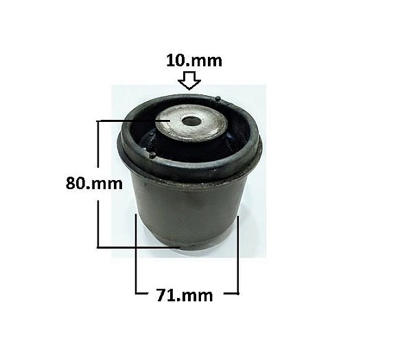 Bucha Eixo Suspensão Traseiro - Polo Classic 1.0 16v - 1.8 8v 2000 a 2003