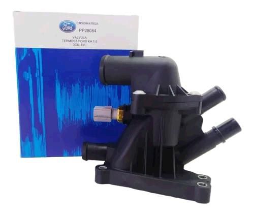 Válvula Termostática - New Fiesta 1.0 12v - GTDi 2016 a 2019 - C/Carcaça