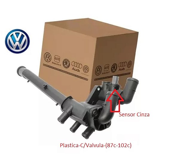 Válvula Termostática - Golf 2.0 8v após 2002...- C/Carcaça - Original