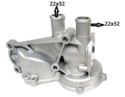 Suporte Carcaça Bomba Dagua - Pampa 1.8 8v - AP 1990 a 1997